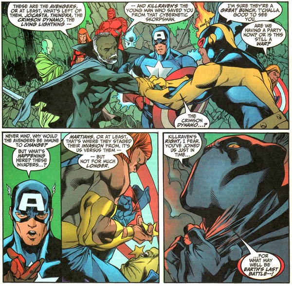 Panther and Raven in Avengers Forever
